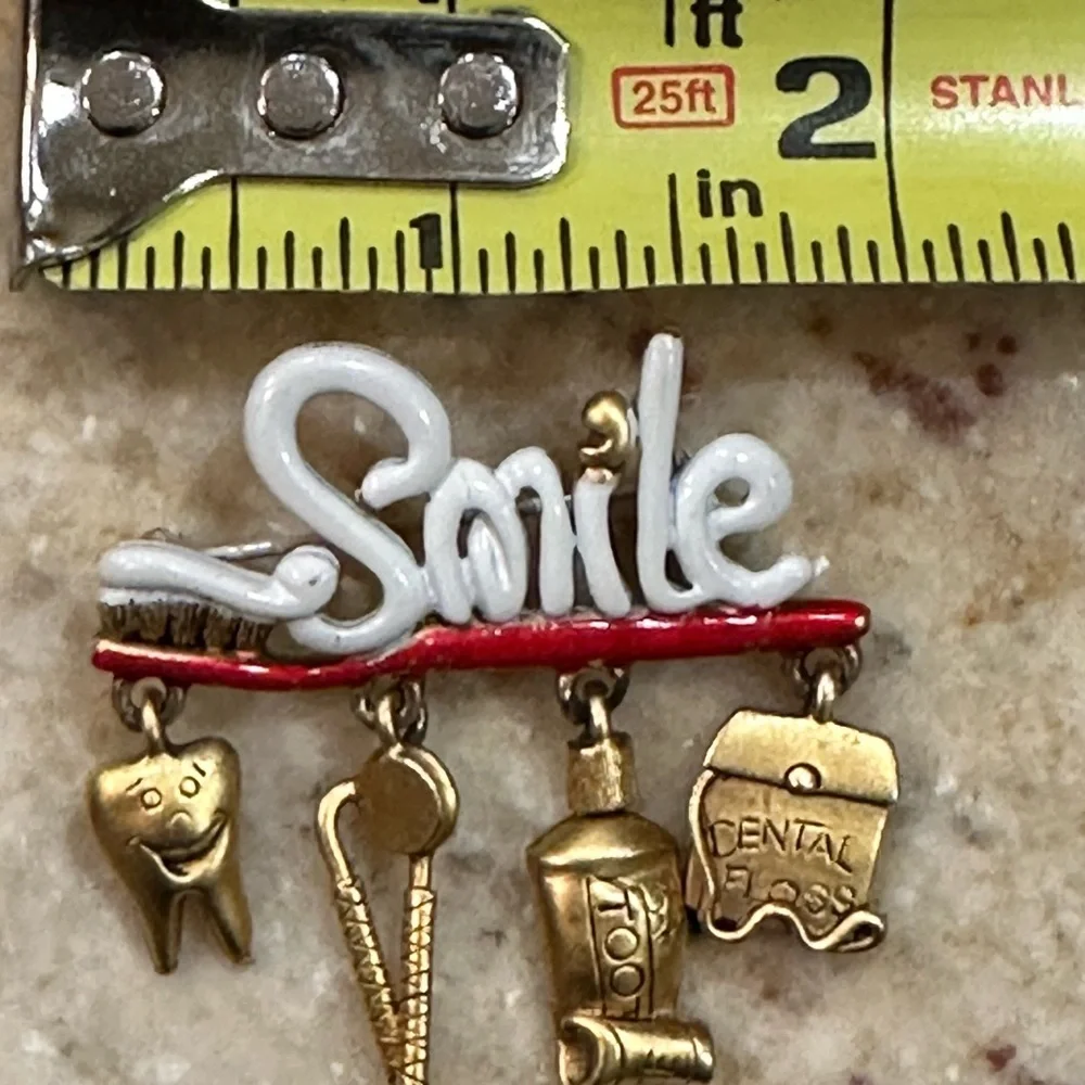 Women’s Dental Brooch Pin - Picture 4 of 5
